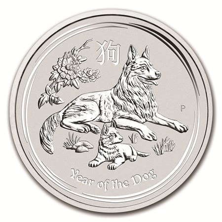 Lunar II - Year of the Dog - 1 oz 2018 (300.000 oplage) | 101munten